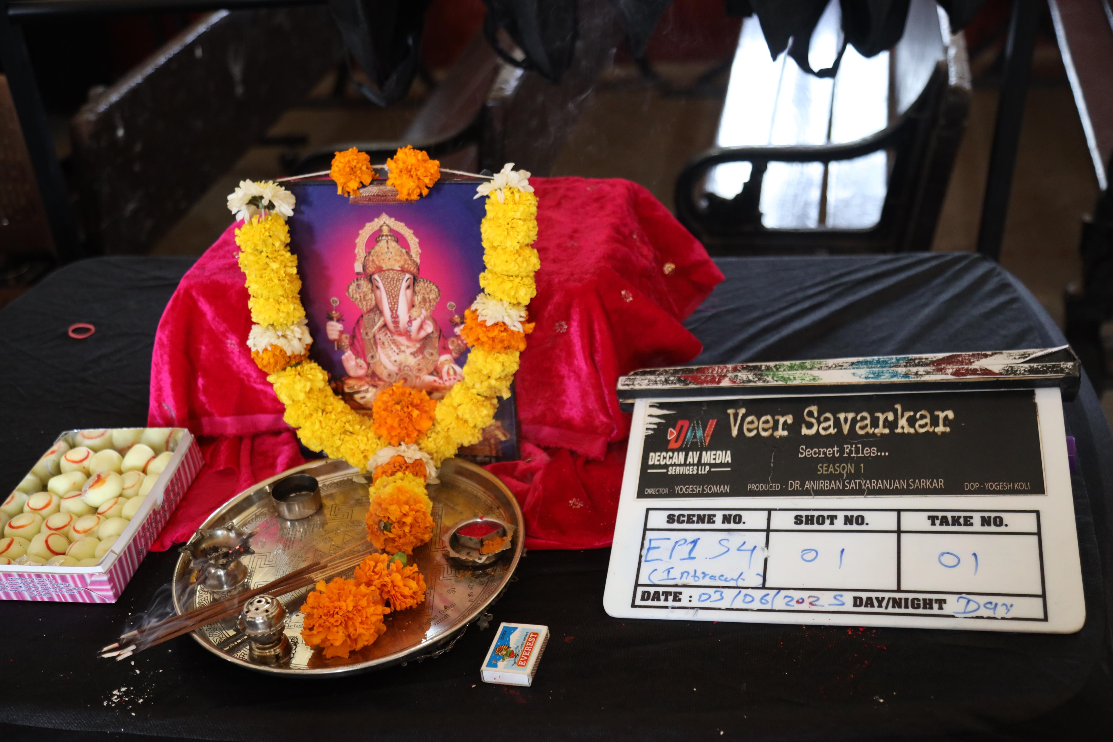 Behind-the-scenes moment from a Deccan AV Media shoot