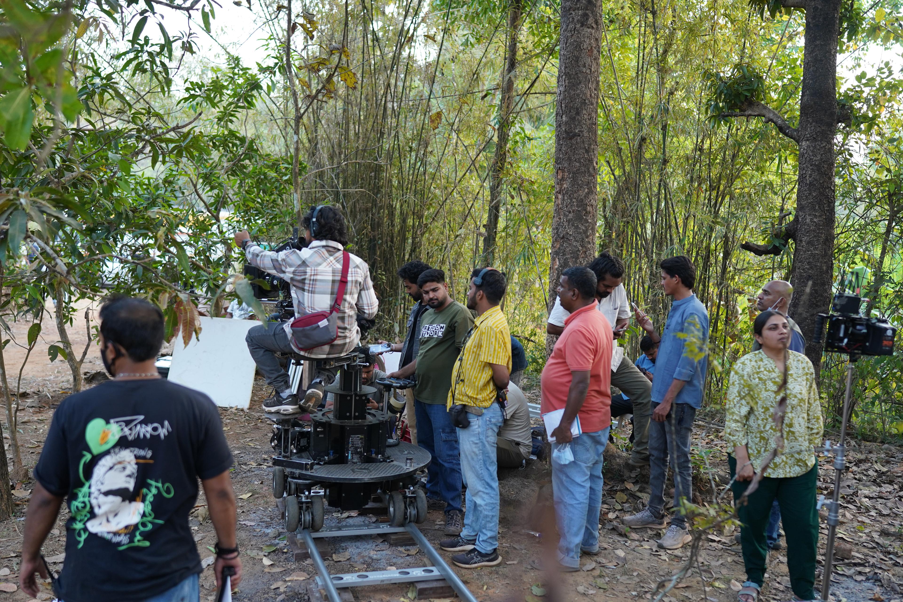 On-set production still from a Deccan AV Media shoot