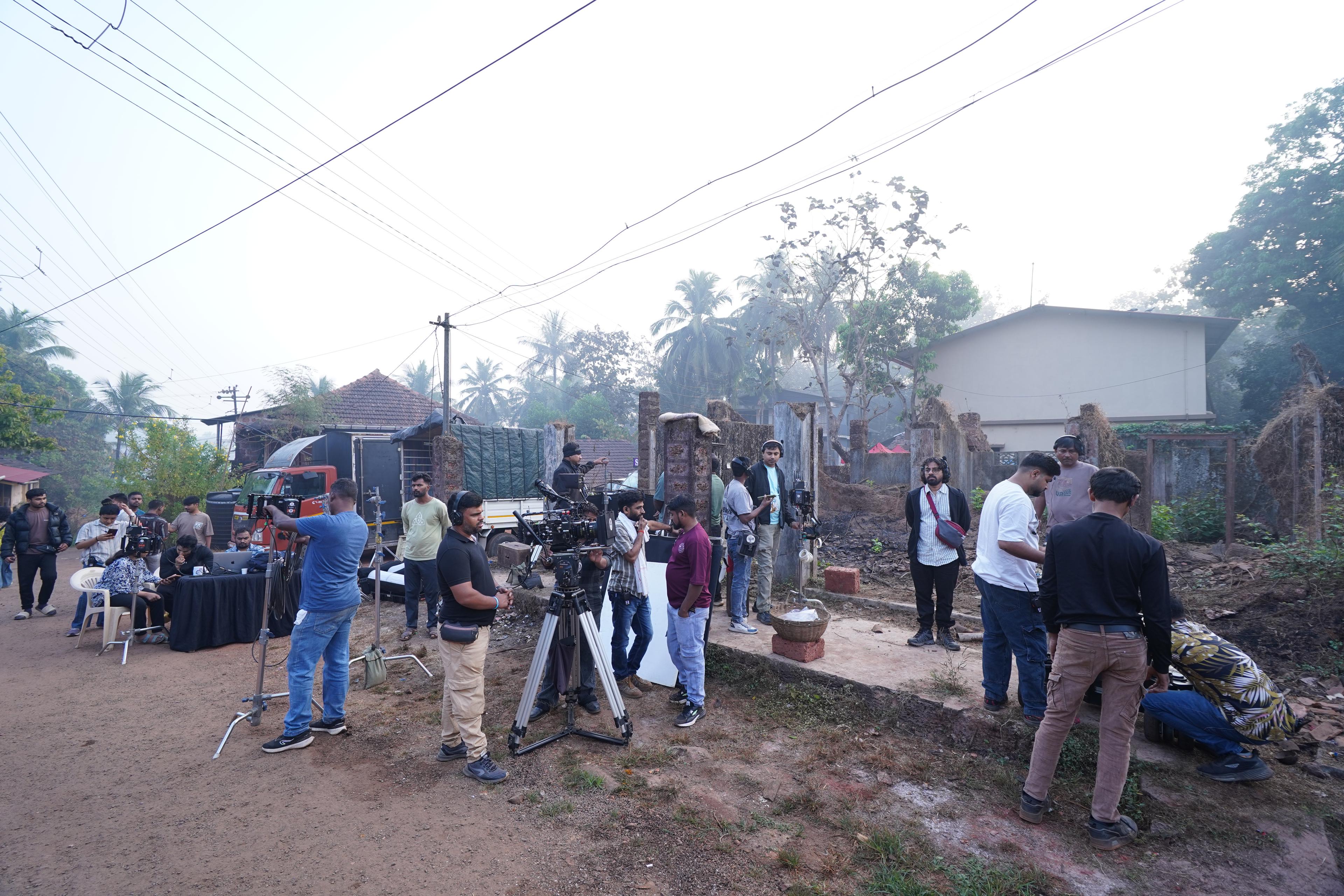 Deccan AV Media production crew at work on set